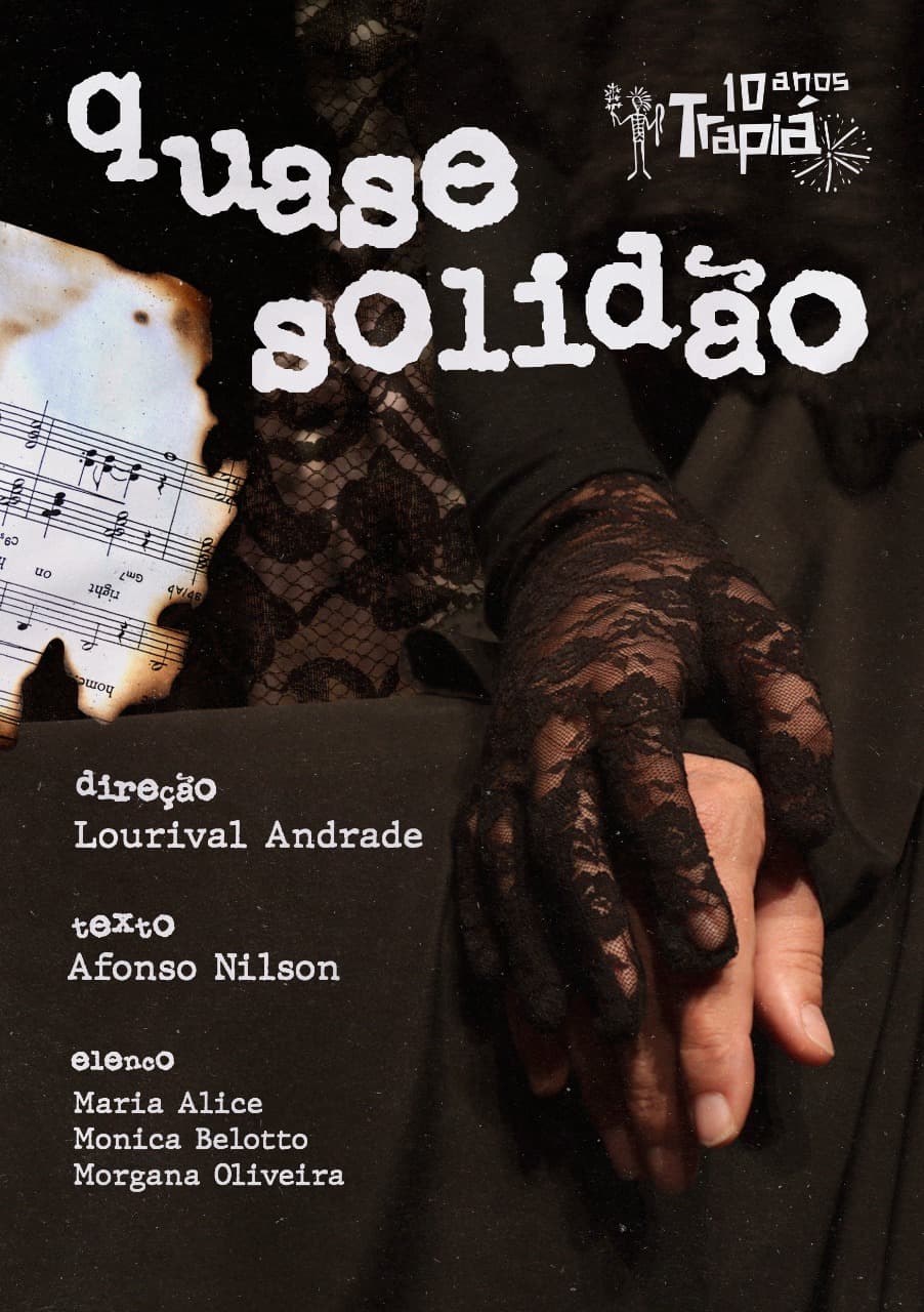 Banner do espetáculo Quase Solidão.